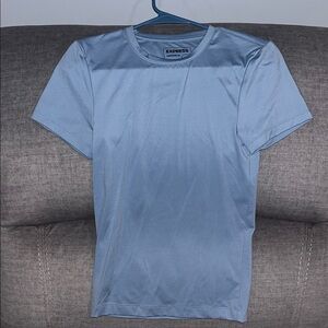 Express Sky Blue Men's Short Sleeve Compression Tee